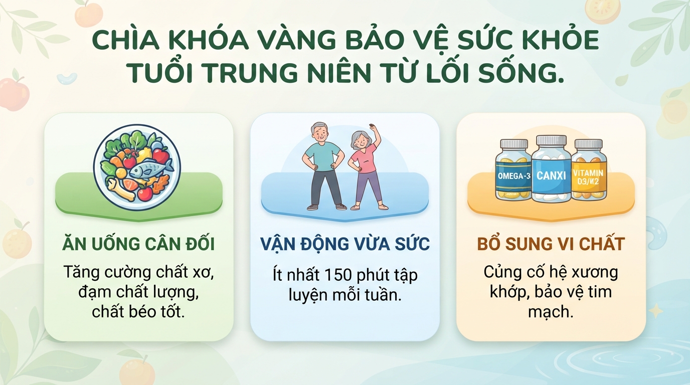 Tuổi trung niên là bao nhiêu? Dấu hiệu và cách chăm sóc sức khỏe