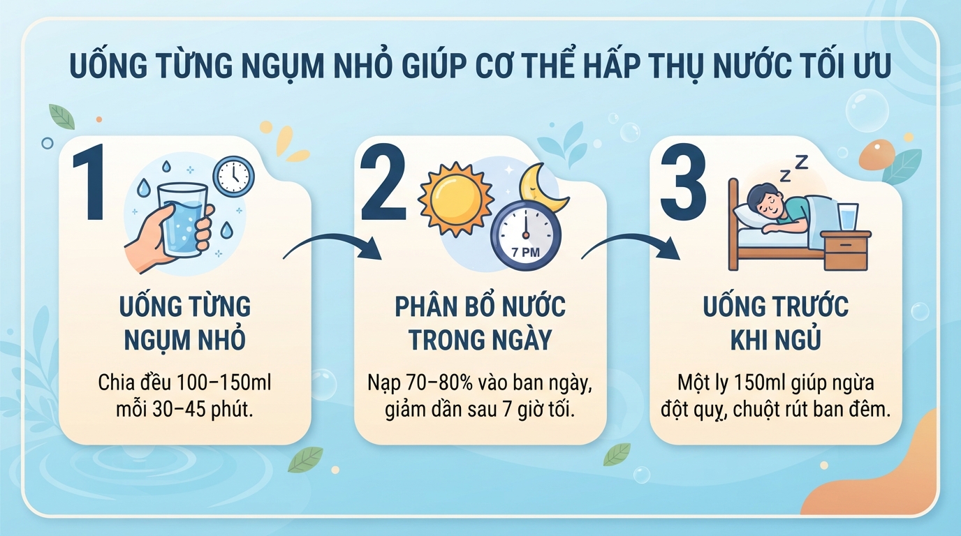 Uống nhiều nước có tốt không? Lượng nước phù hợp và dấu hiệu cần lưu ý