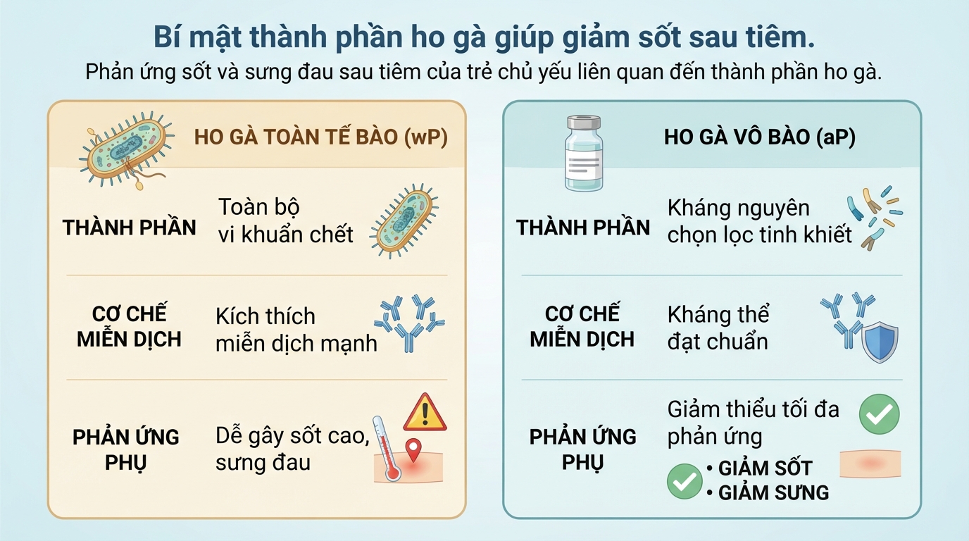 Vắc xin 5 trong 1 và 6 trong 1 có gì khác nhau?