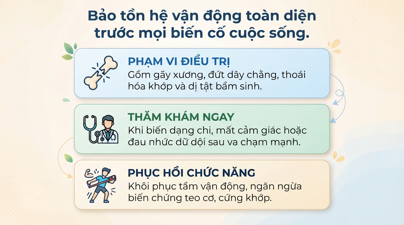 Chấn thương chỉnh hình là gì? Điều trị bệnh nào và khi nào cần khám?