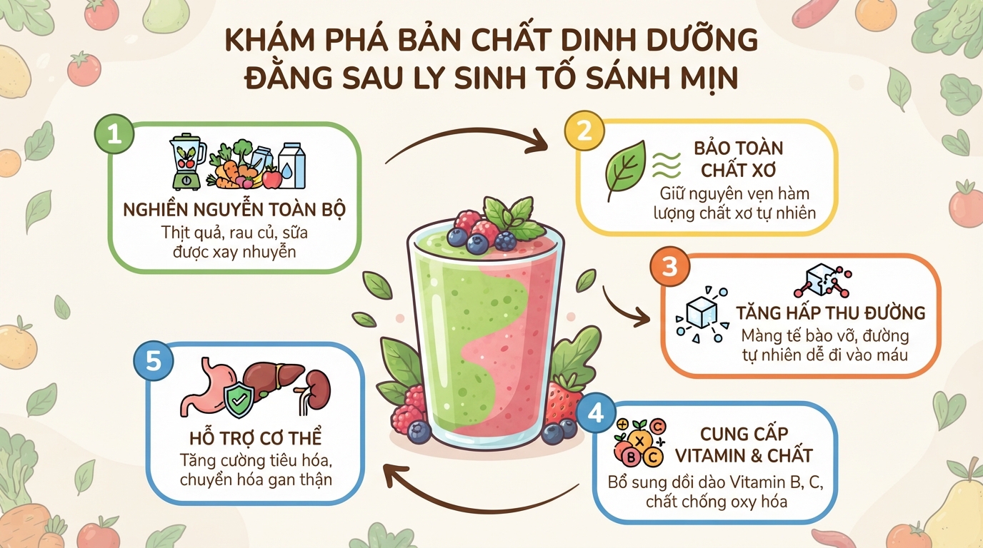 Sinh tố là gì? Uống đúng cách để khỏe mạnh và kiểm soát cân nặng hiệu quả