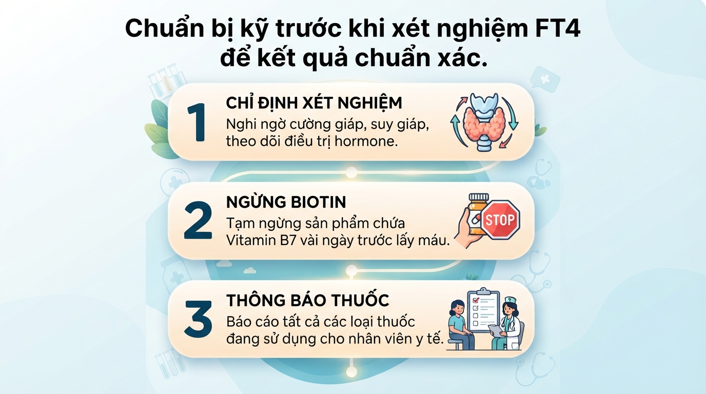 Xét nghiệm FT4 là gì? Ý nghĩa chỉ số FT4 trong máu