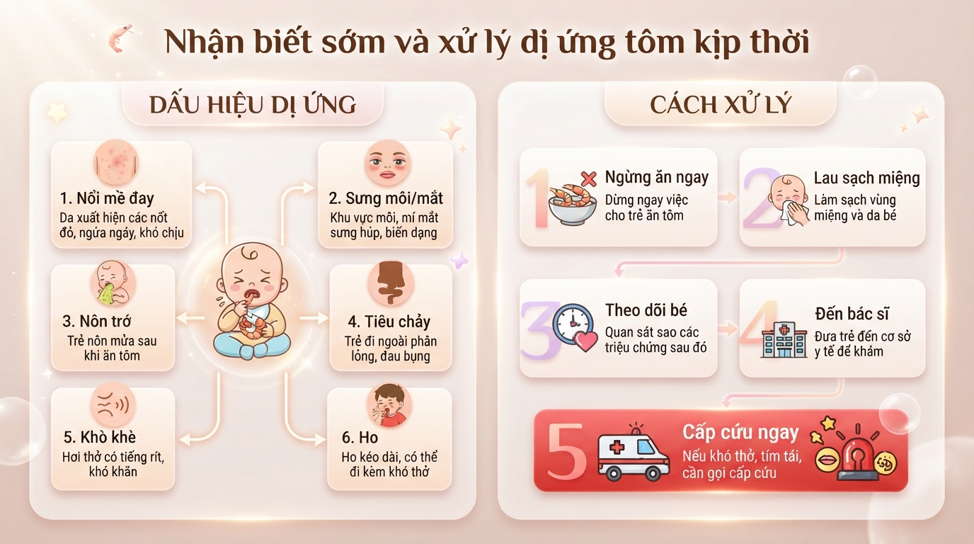 Bé mấy tháng ăn được tôm? Lưu ý quan trọng cho mẹ khi chế biến