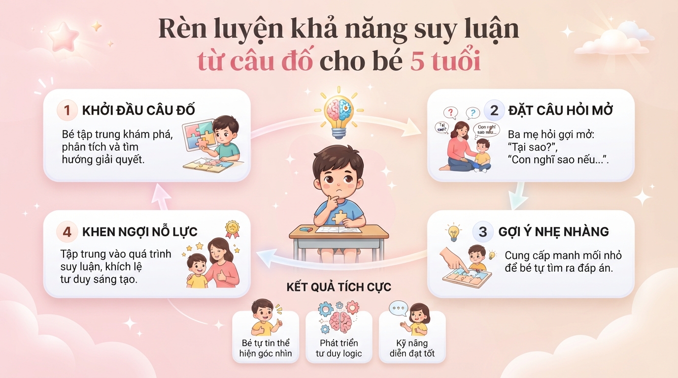 100+ Câu đố cho bé 5 tuổi giúp con phát triển trí tuệ và tư duy
