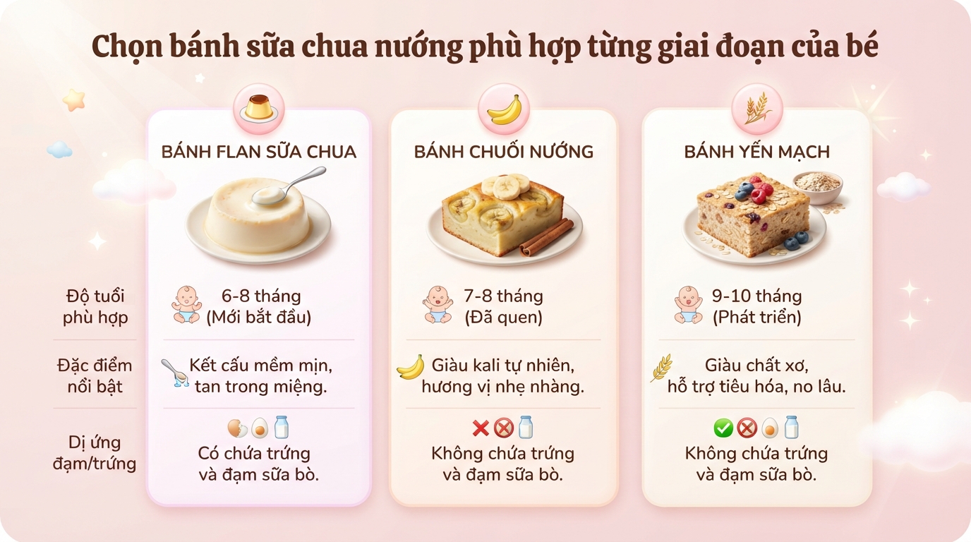 Cách làm bánh sữa chua nướng mềm mịn, béo ngậy đơn giản tại nhà cho bé