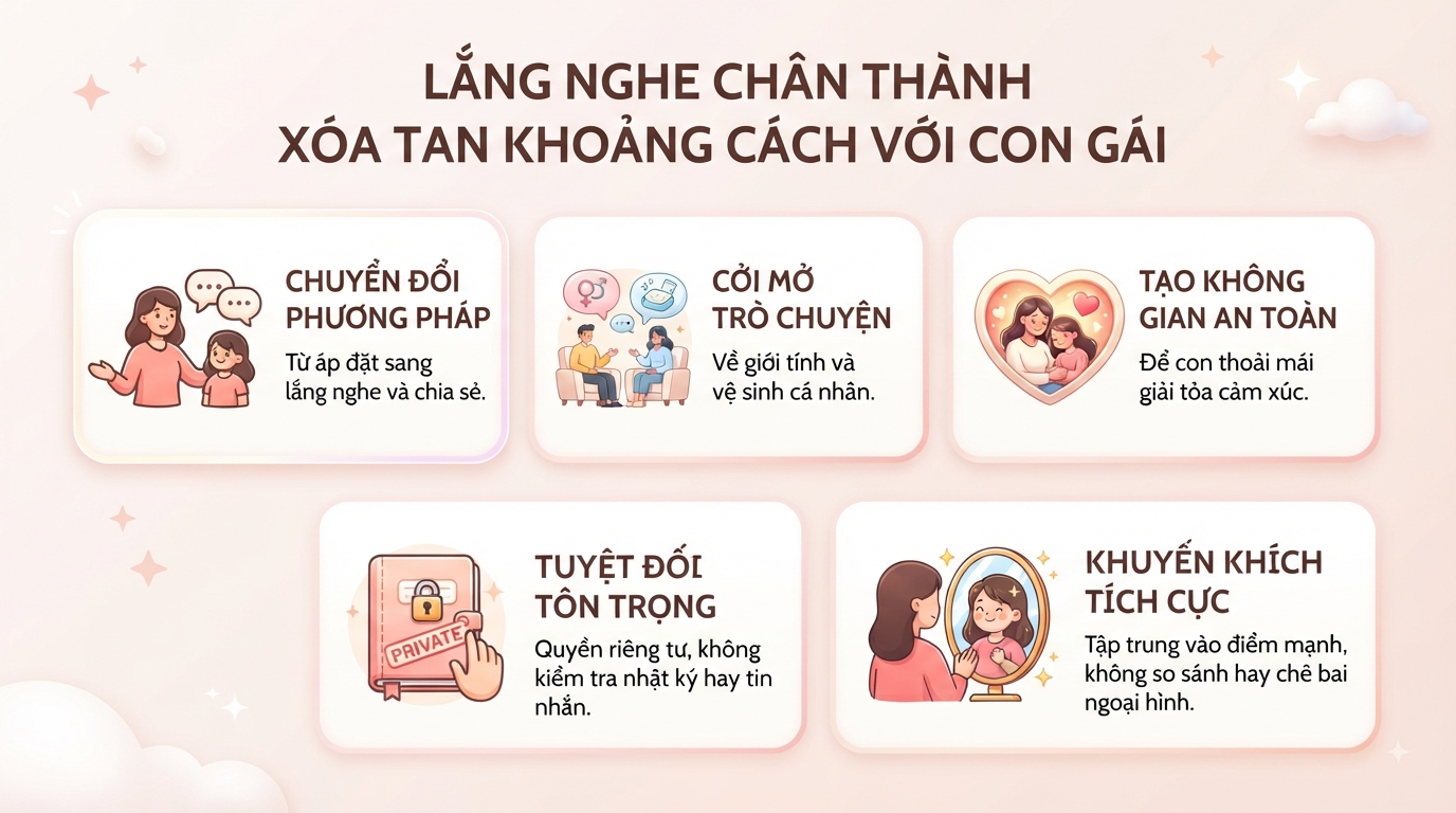 Tuổi dậy thì bé gái là bao nhiêu? Dấu hiệu và cách chăm sóc đúng cách