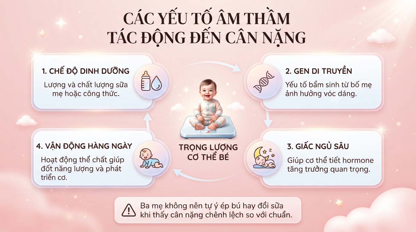 Bé 4 tháng nặng bao nhiêu kg? Cập nhật cân nặng chuẩn WHO mới nhất