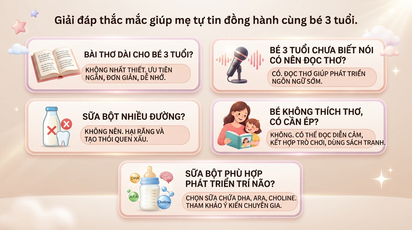 Khám phá top 15 bài thơ cho bé 3 tuổi cùng con phát triển trí tuệ