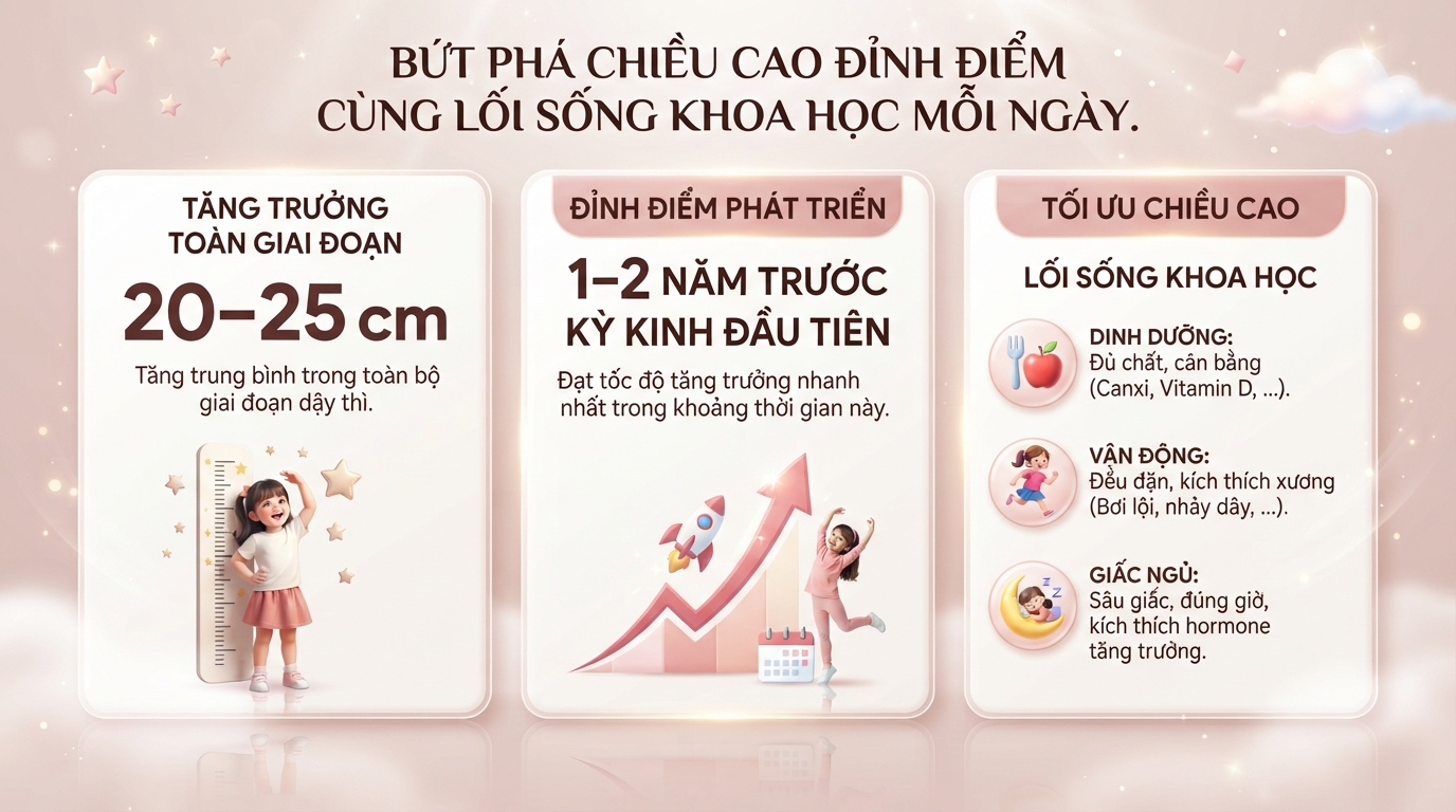 Tuổi dậy thì bé gái là bao nhiêu? Dấu hiệu và cách chăm sóc đúng cách