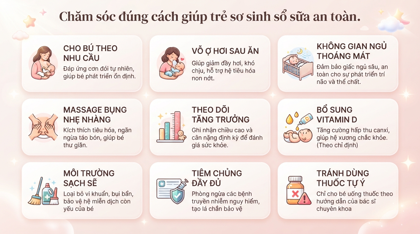 Sổ sữa ở trẻ sơ sinh là gì? Dấu hiệu và cách chăm sóc bé khỏe mạnh