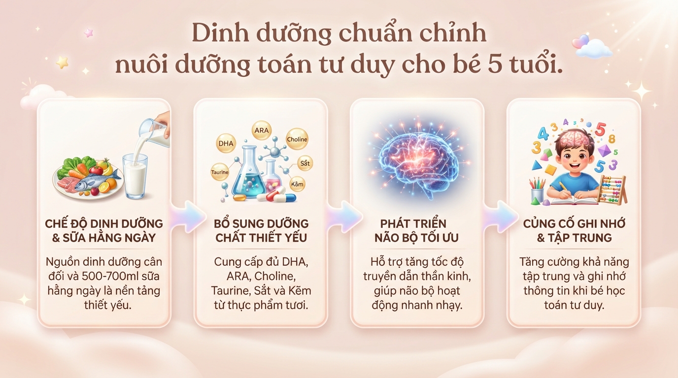 Toán tư duy cho bé 5 tuổi là gì? Lợi ích, các phương pháp và hướng dẫn bài học