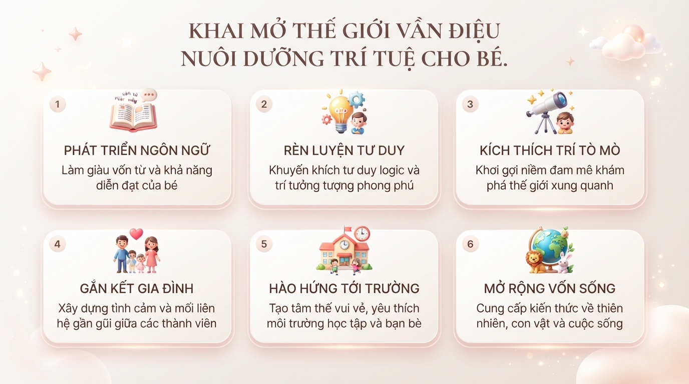 Tuyển tập thơ cho bé 5 6 tuổi hay, giúp phát triển trí não cho trẻ