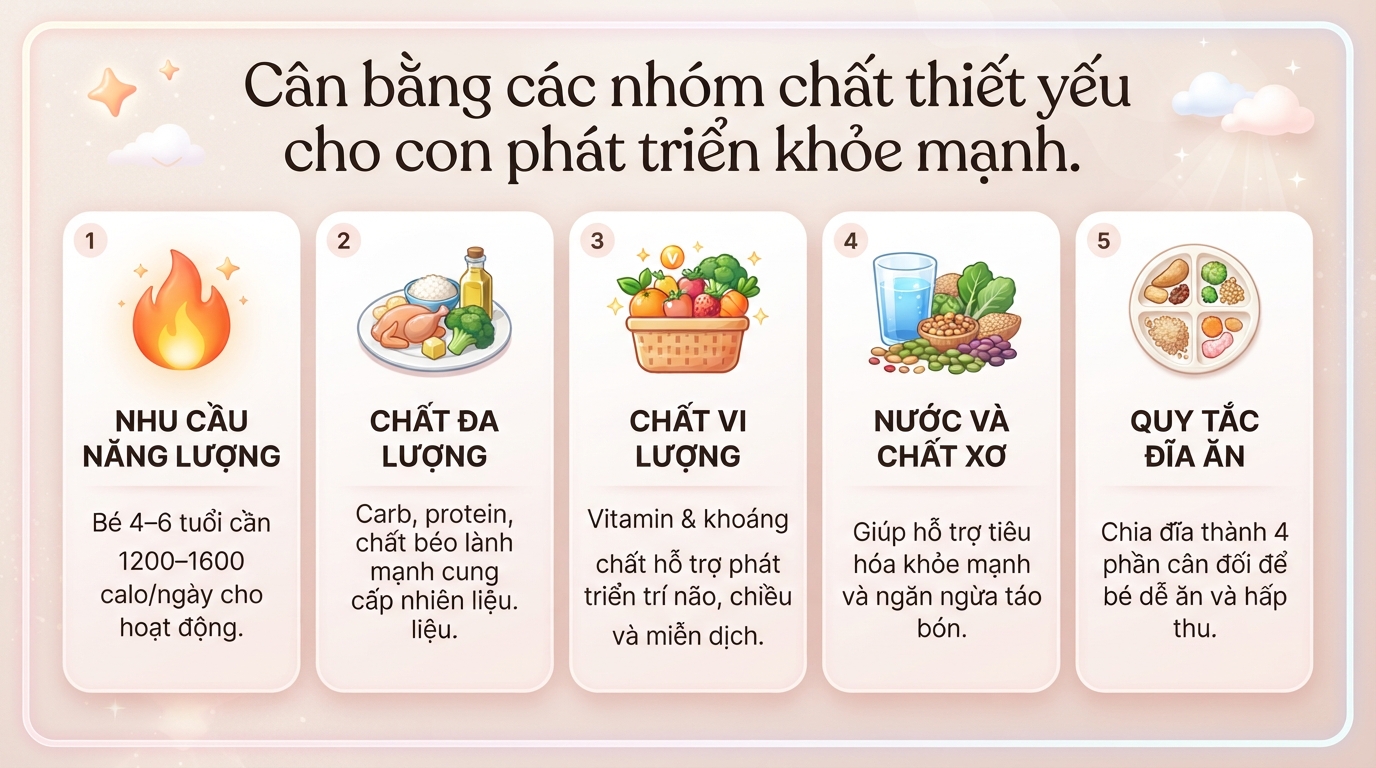 Gợi ý món ngon cho bé 4 - 6 tuổi đầy đủ dinh dưỡng, bé ăn ngon miệng