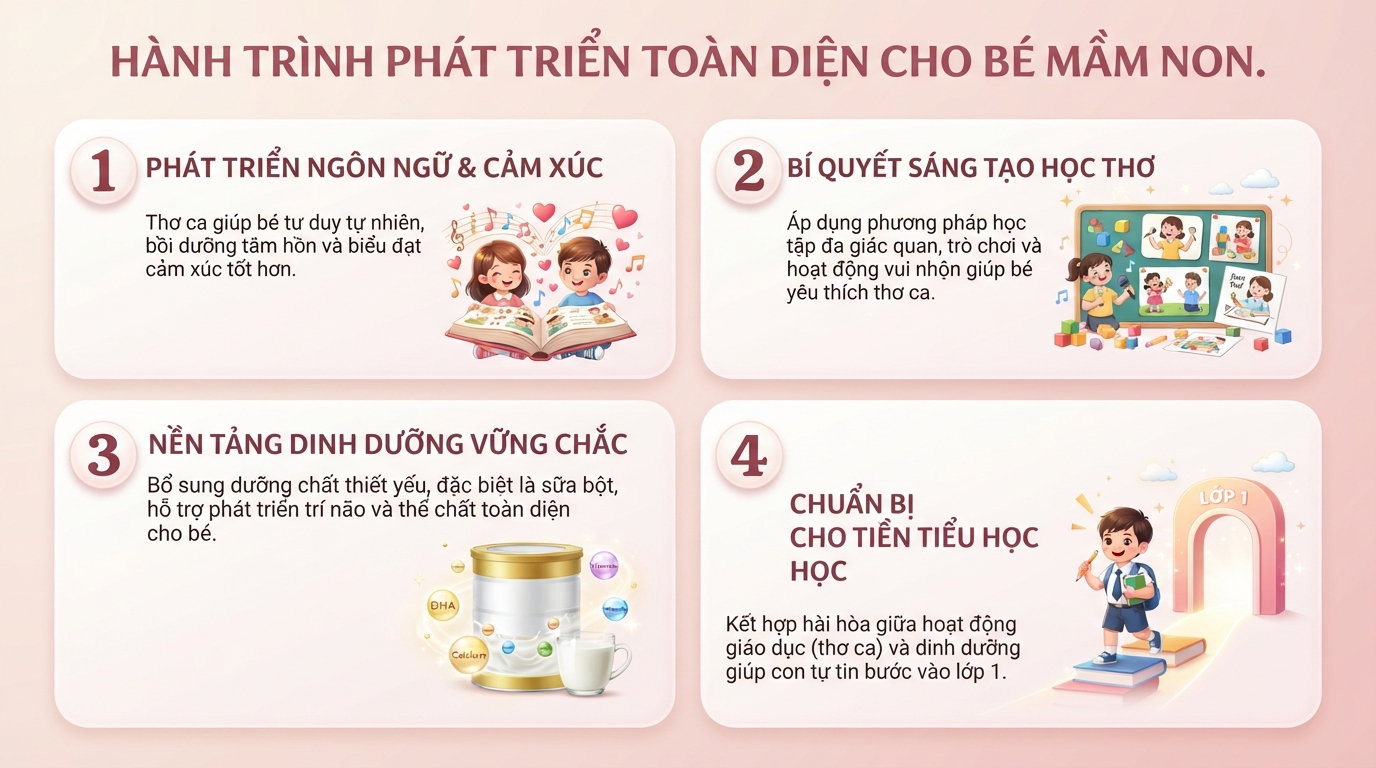 Tuyển tập thơ cho bé 5 6 tuổi hay, giúp phát triển trí não cho trẻ