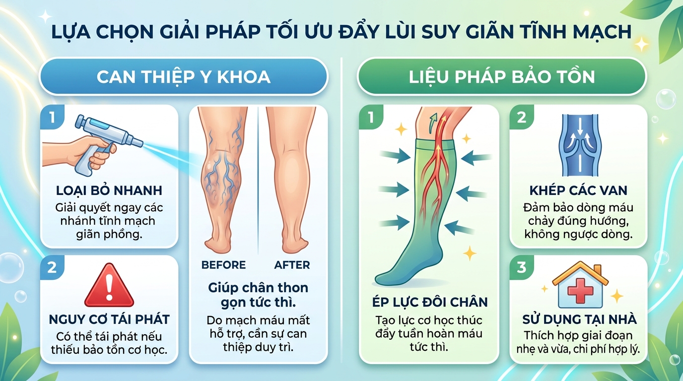Bệnh giãn tĩnh mạch chân: Nguyên nhân, triệu chứng và giải pháp hỗ trợ