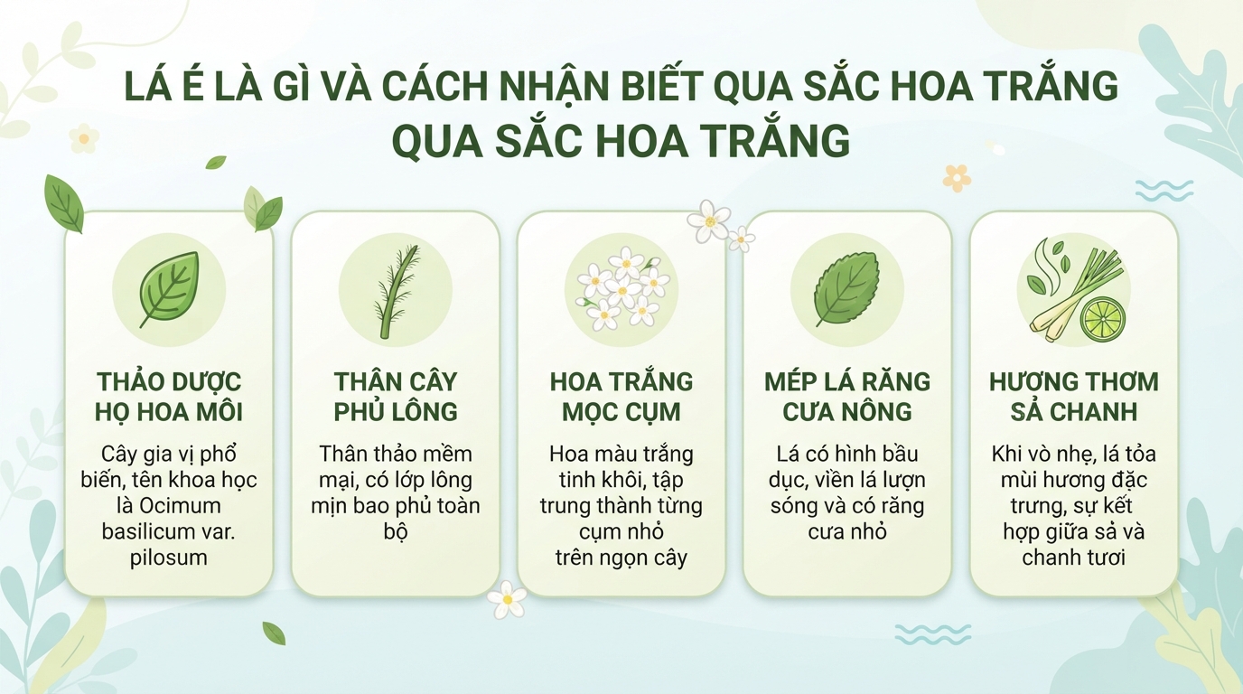 Lá é là gì? Công dụng và cách phân biệt với húng quế