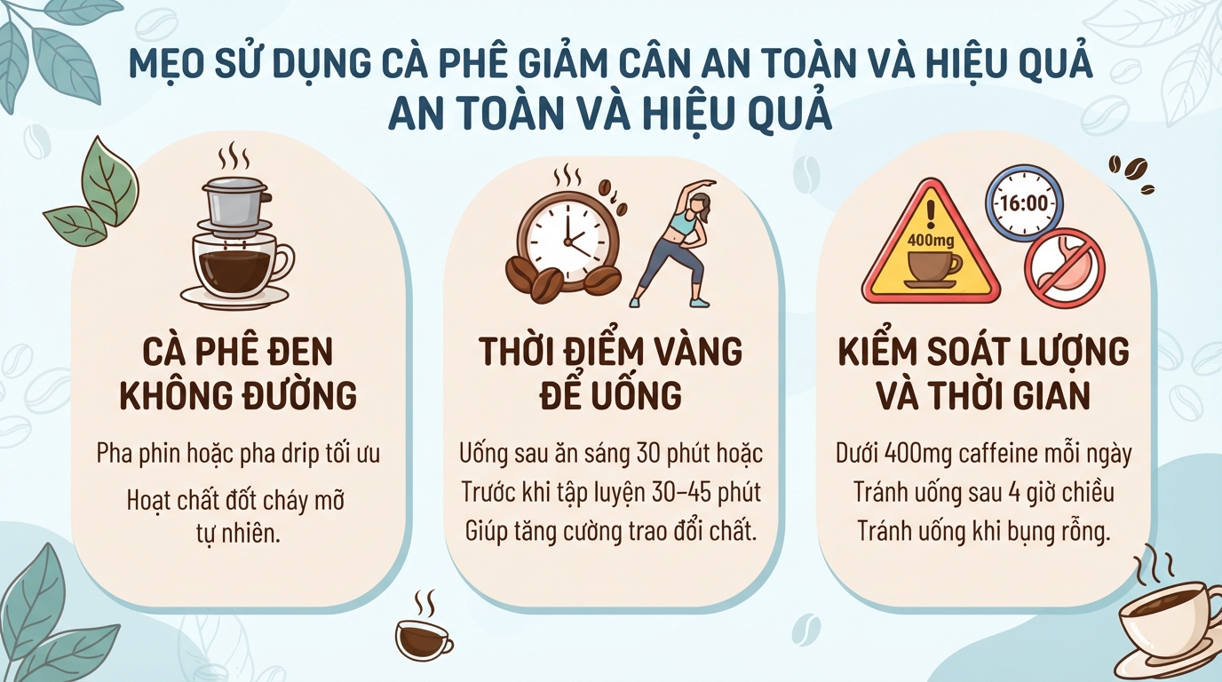 Cà phê giảm cân có thật sự hiệu quả? Cơ chế và cách dùng hợp lý