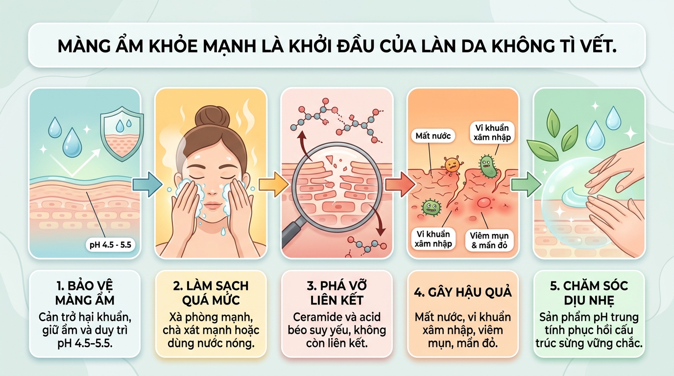 Các bước skincare khoa học: Quy trình chuẩn y khoa cho mọi loại da