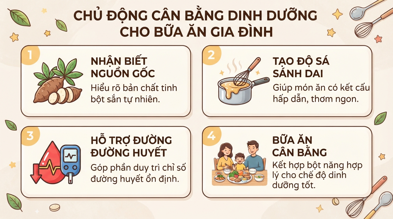 Bột năng làm từ gì? Đặc điểm và ứng dụng trong ẩm thực Việt