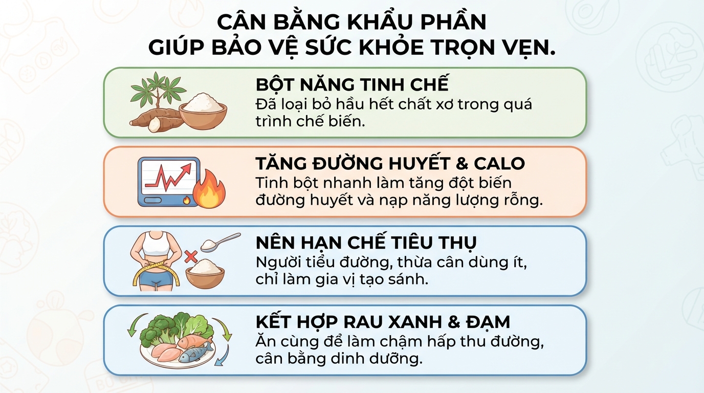 Bột năng làm từ gì? Đặc điểm và ứng dụng trong ẩm thực Việt