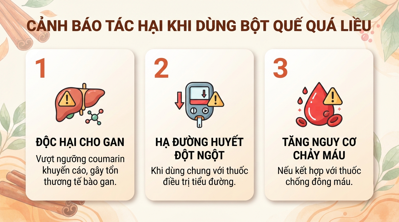 Bột quế: Tác dụng, cách dùng và lưu ý an toàn