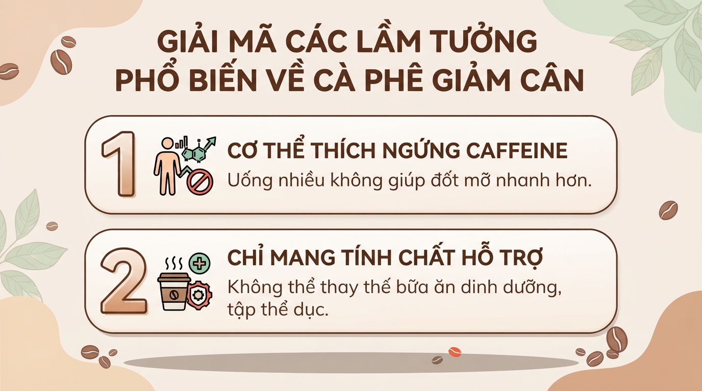 Cà phê giảm cân có thật sự hiệu quả? Cơ chế và cách dùng hợp lý