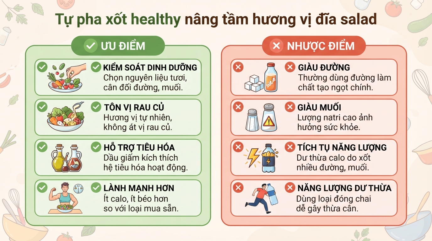 Salad rau củ: Lợi ích, công thức giảm cân và lưu ý sức khỏe