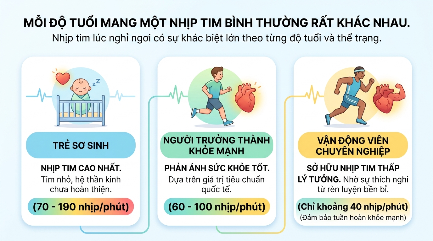 Nhịp tim bình thường là bao nhiêu? Cách đo và theo dõi chuẩn tại nhà
