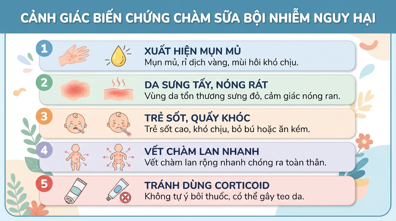 Chàm sữa ở trẻ sơ sinh: 3 triệu chứng và cách dưỡng ẩm cho bé