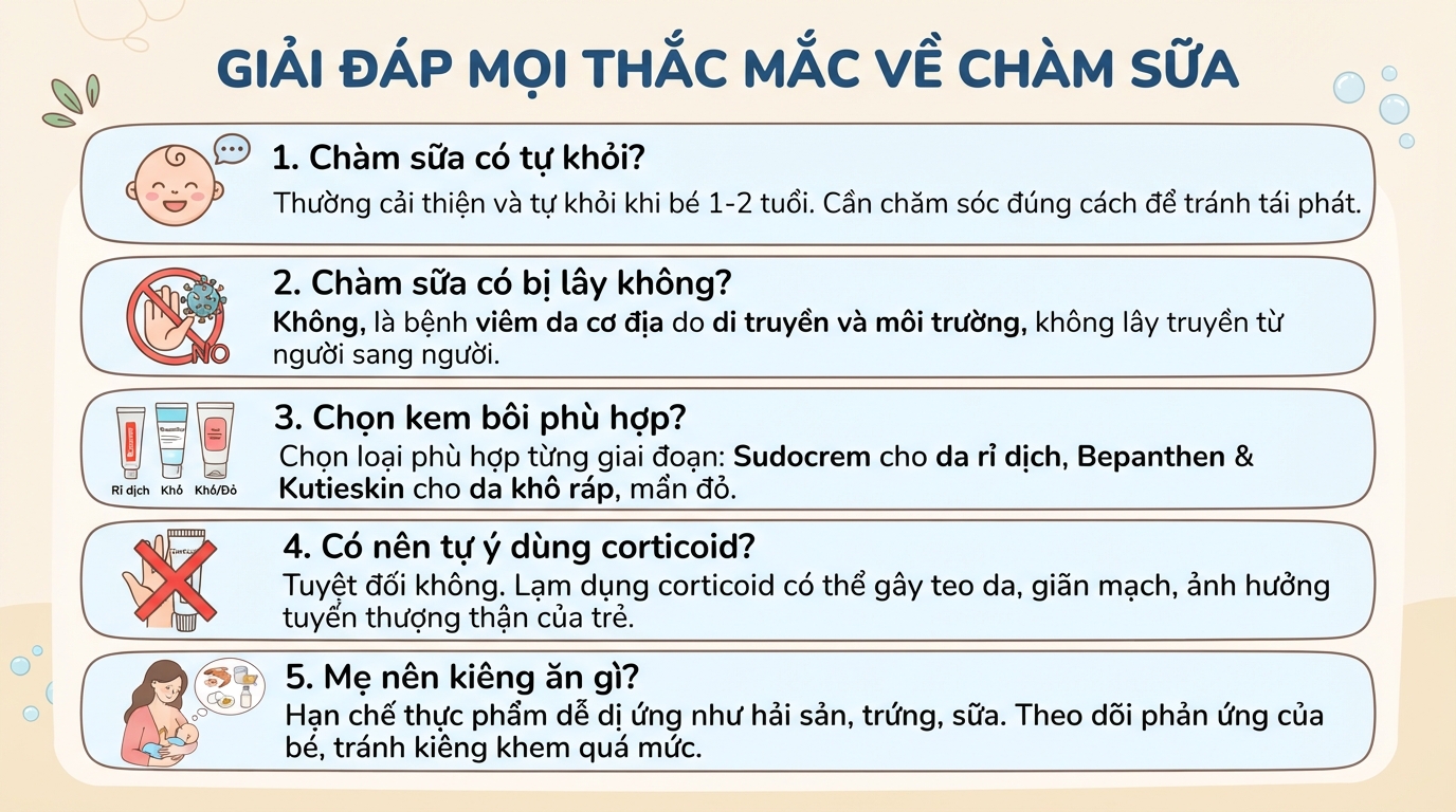 Chàm sữa ở trẻ sơ sinh: 3 triệu chứng và cách dưỡng ẩm cho bé