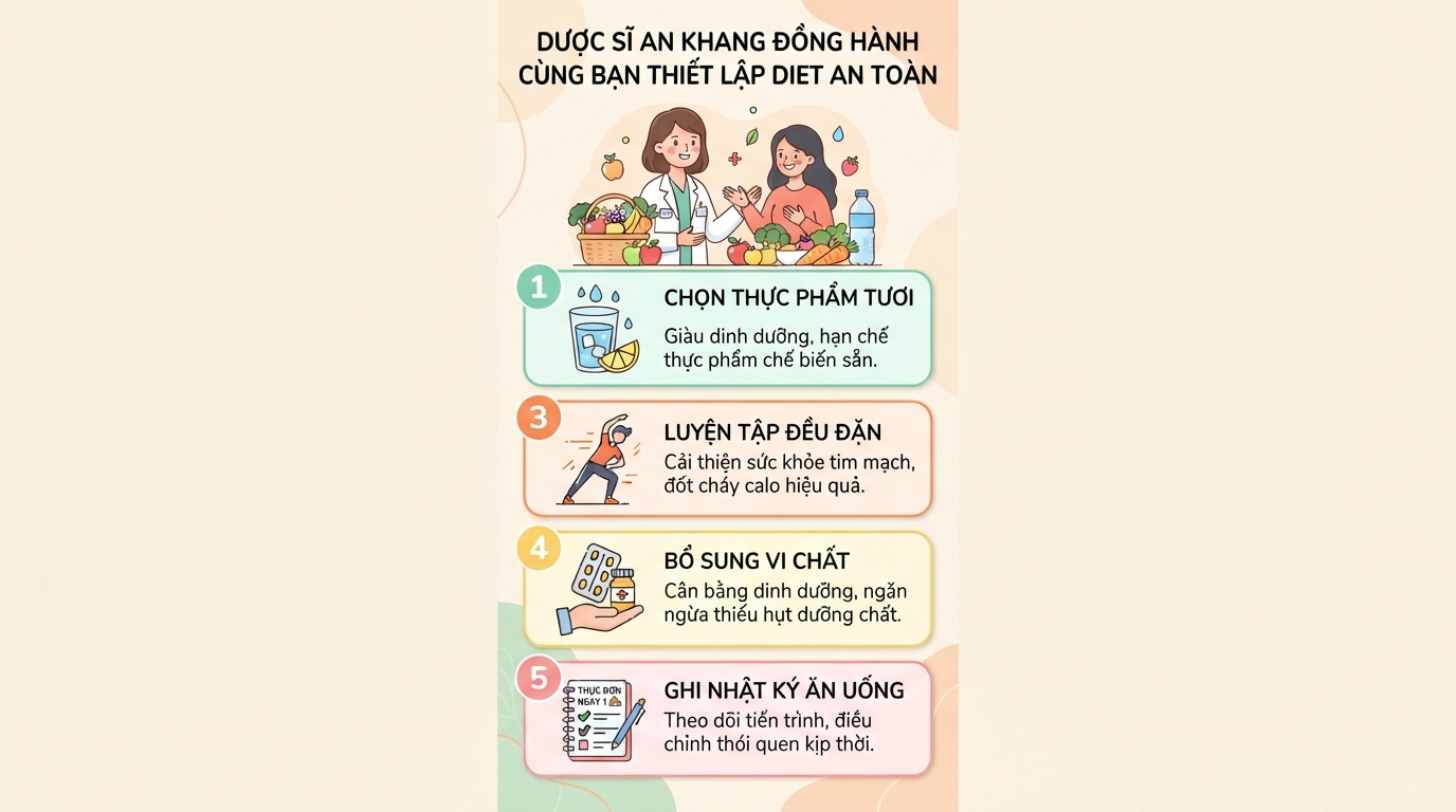Diet là gì? Cách xây dựng chế độ ăn cân bằng tại nhà