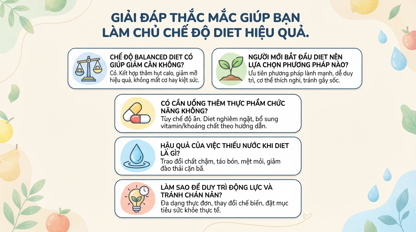 Diet là gì? Cách xây dựng chế độ ăn cân bằng tại nhà