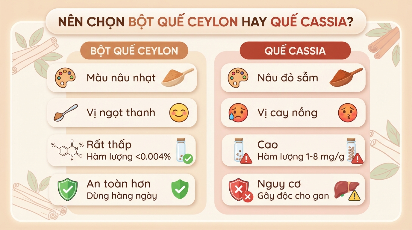 Bột quế: Tác dụng, cách dùng và lưu ý an toàn
