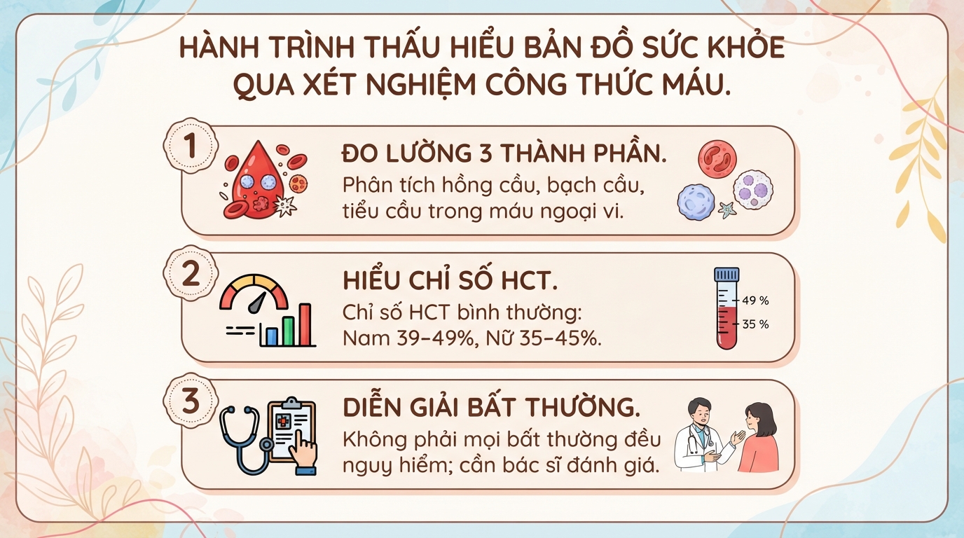 Ý nghĩa xét nghiệm công thức máu và các chỉ số huyết học bình thường