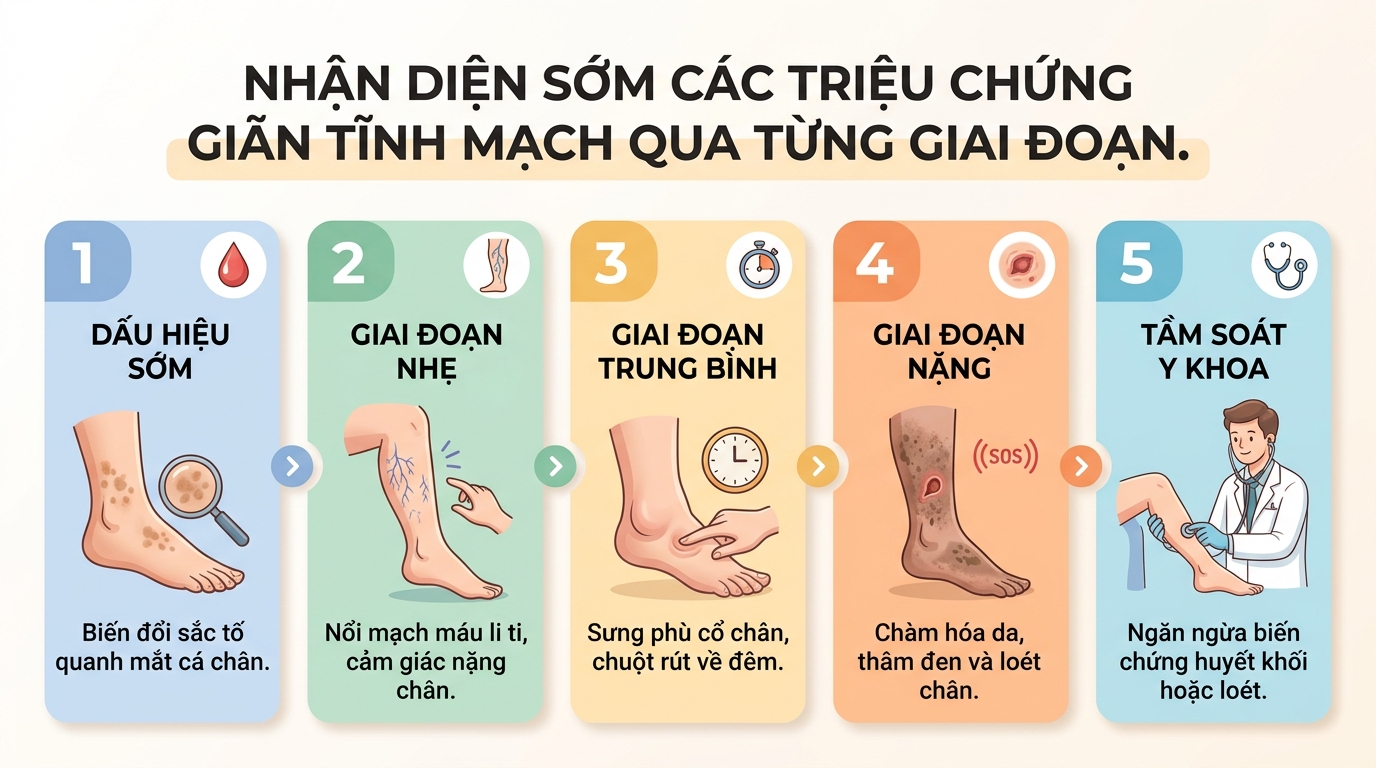 Bệnh giãn tĩnh mạch chân: Nguyên nhân, triệu chứng và giải pháp hỗ trợ