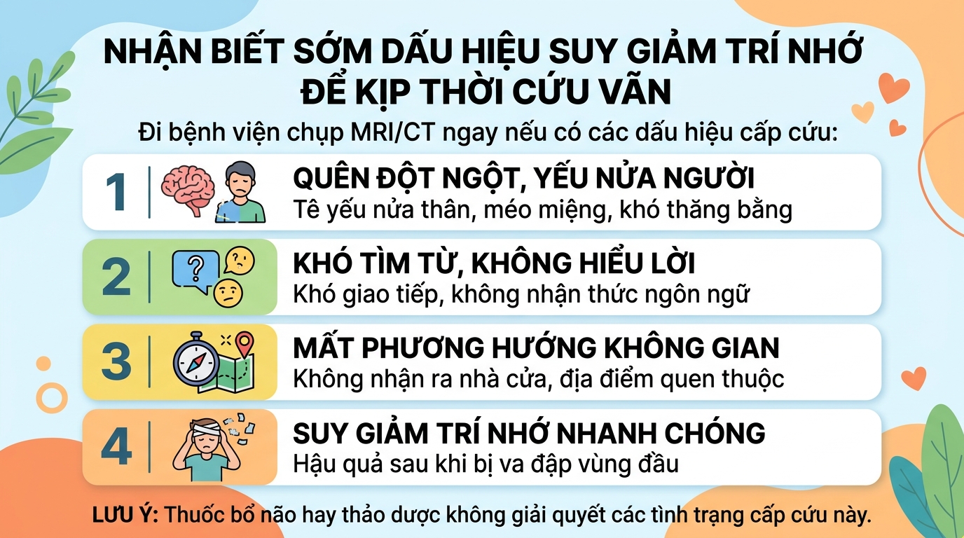 Suy giảm trí nhớ: Nguyên nhân sinh học và giải pháp cải thiện bền vững