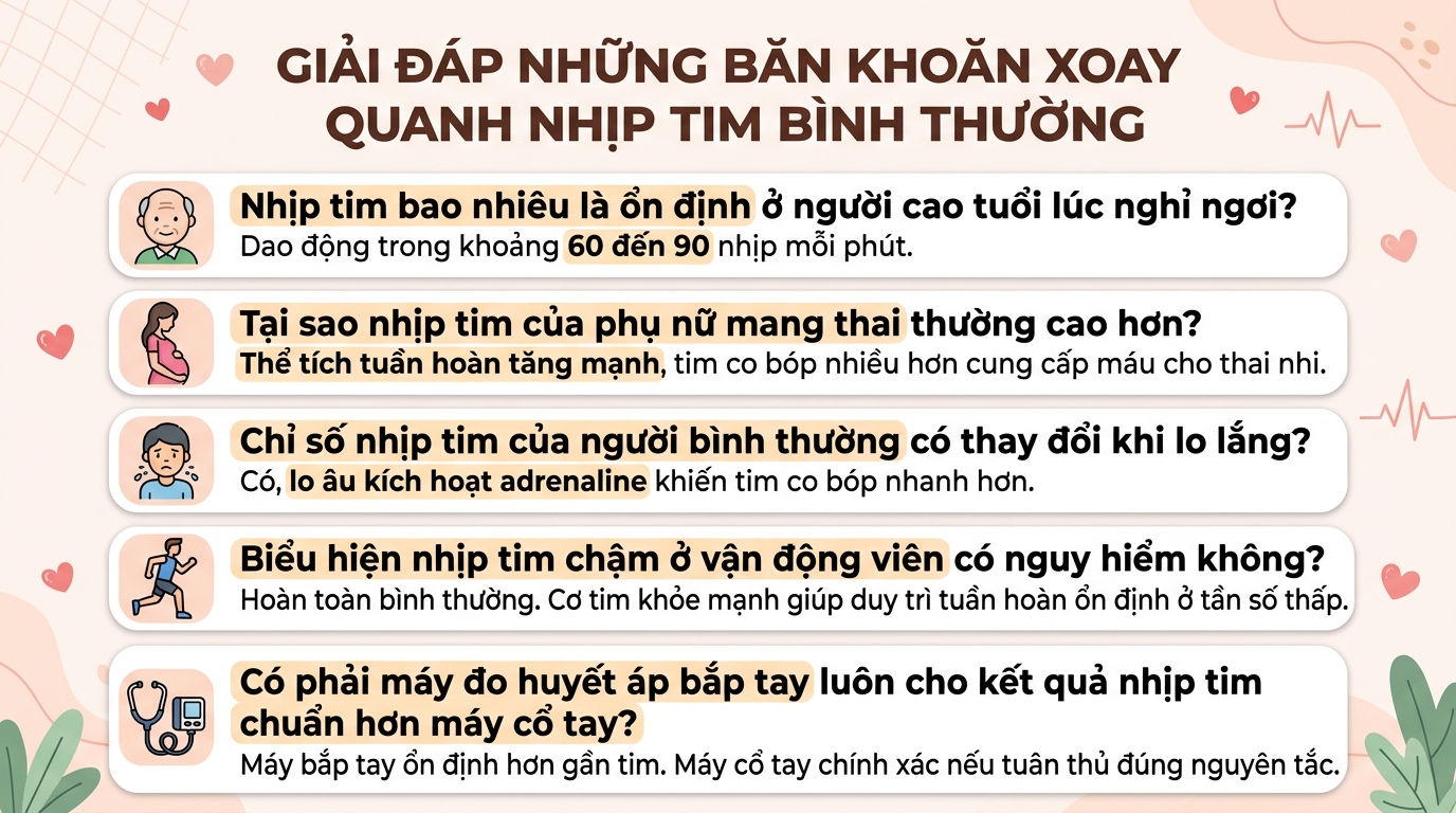 Nhịp tim bình thường là bao nhiêu? Cách đo và theo dõi chuẩn tại nhà