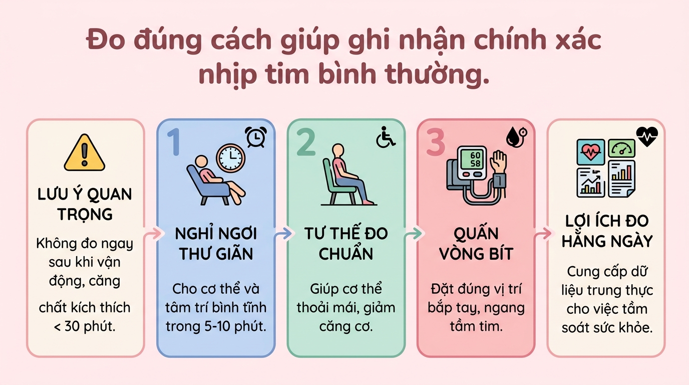 Nhịp tim bình thường là bao nhiêu? Cách đo và theo dõi chuẩn tại nhà