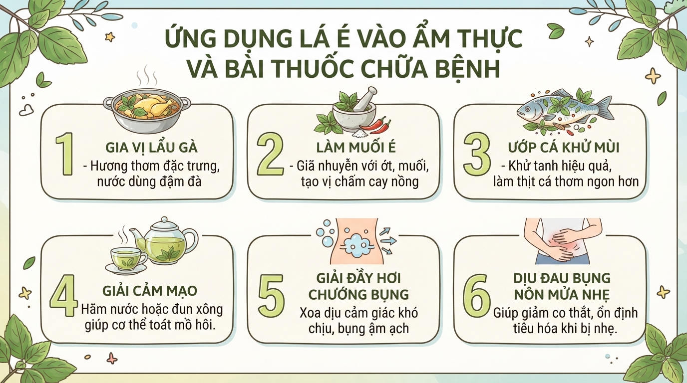 Lá é là gì? Công dụng và cách phân biệt với húng quế
