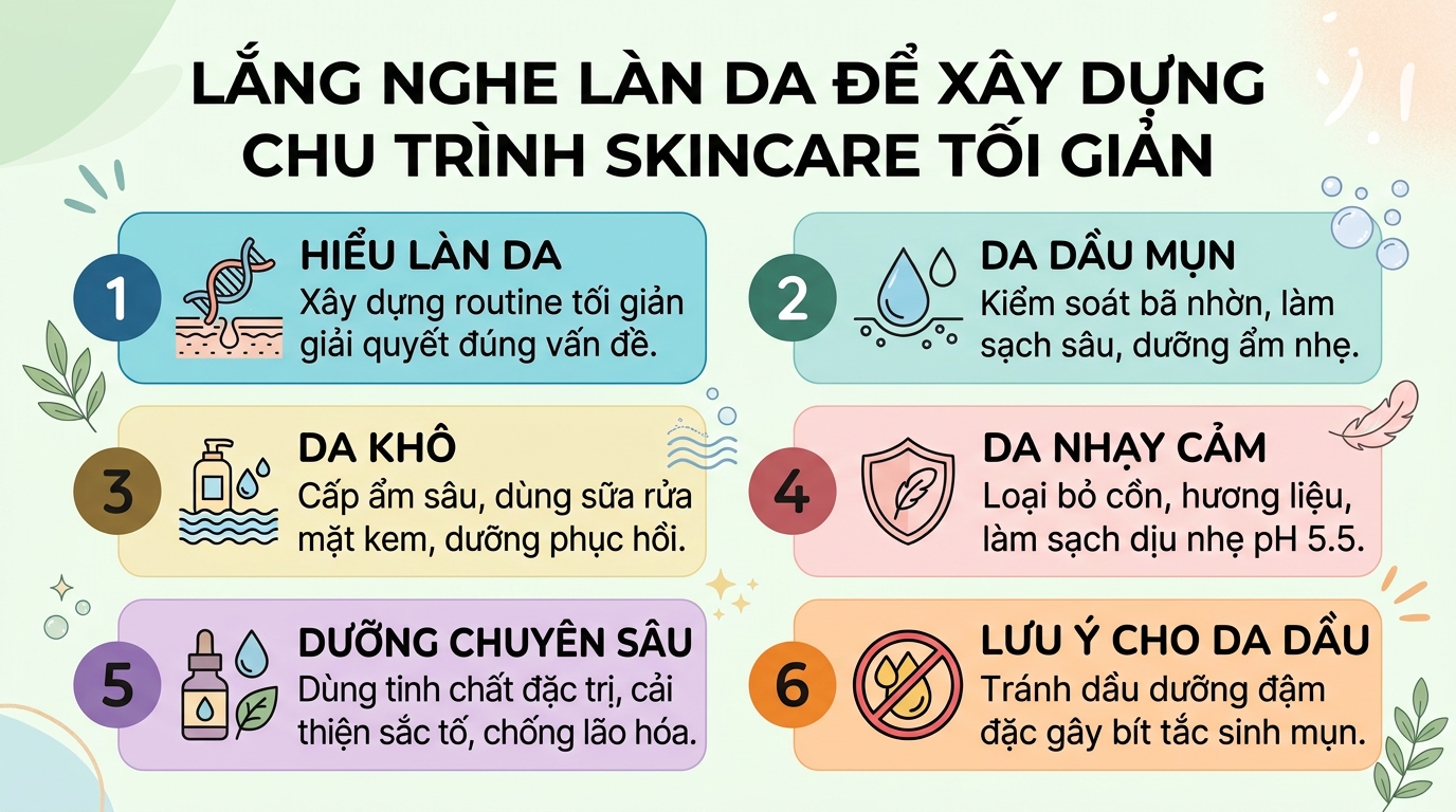 Các bước skincare khoa học: Quy trình chuẩn y khoa cho mọi loại da