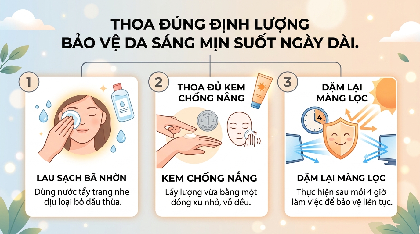 Ở trong nhà nhiều có trắng không? Cơ chế bảo vệ và dưỡng sáng da