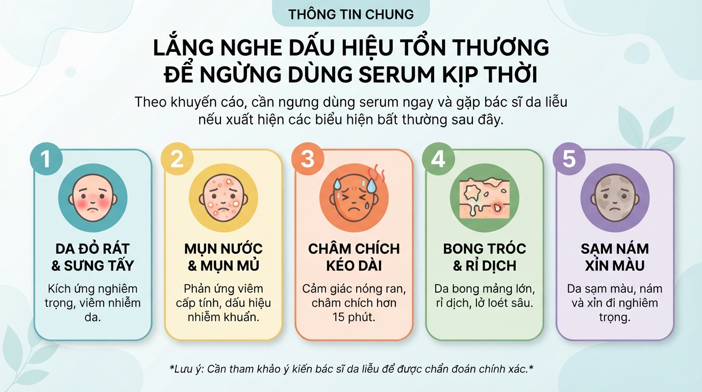 Serum dưỡng da: 7 lợi ích và 5 sai lầm cần tránh để da đẹp chuẩn