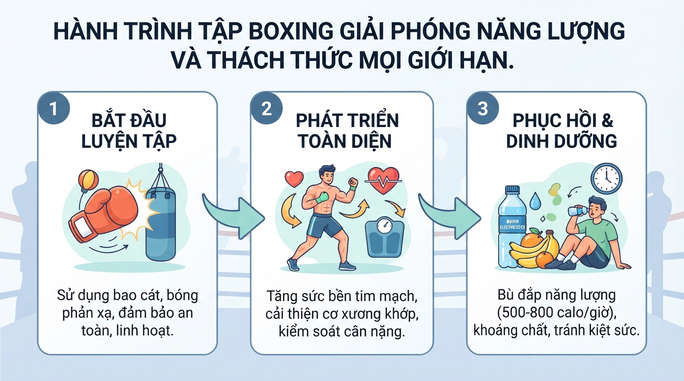 Tập boxing là gì? Cách bổ sung kẽm và sắt cho người đấm bốc hiệu quả