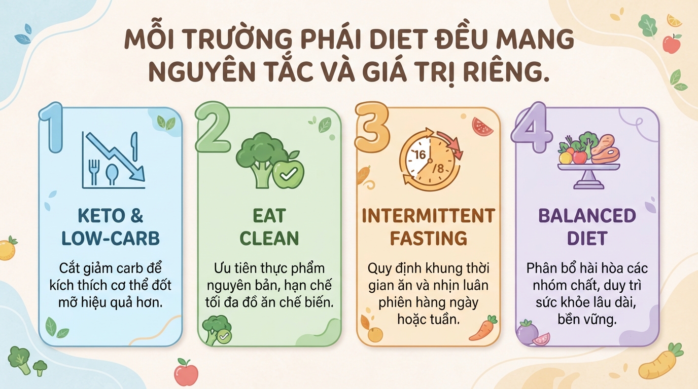 Diet là gì? Cách xây dựng chế độ ăn cân bằng tại nhà