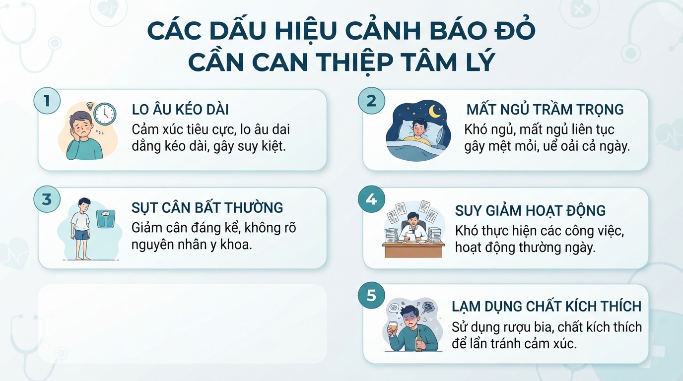 Tham vấn tâm lý giúp tháo gỡ nút thắt cảm xúc khi tình trạng lo âu kéo dài.