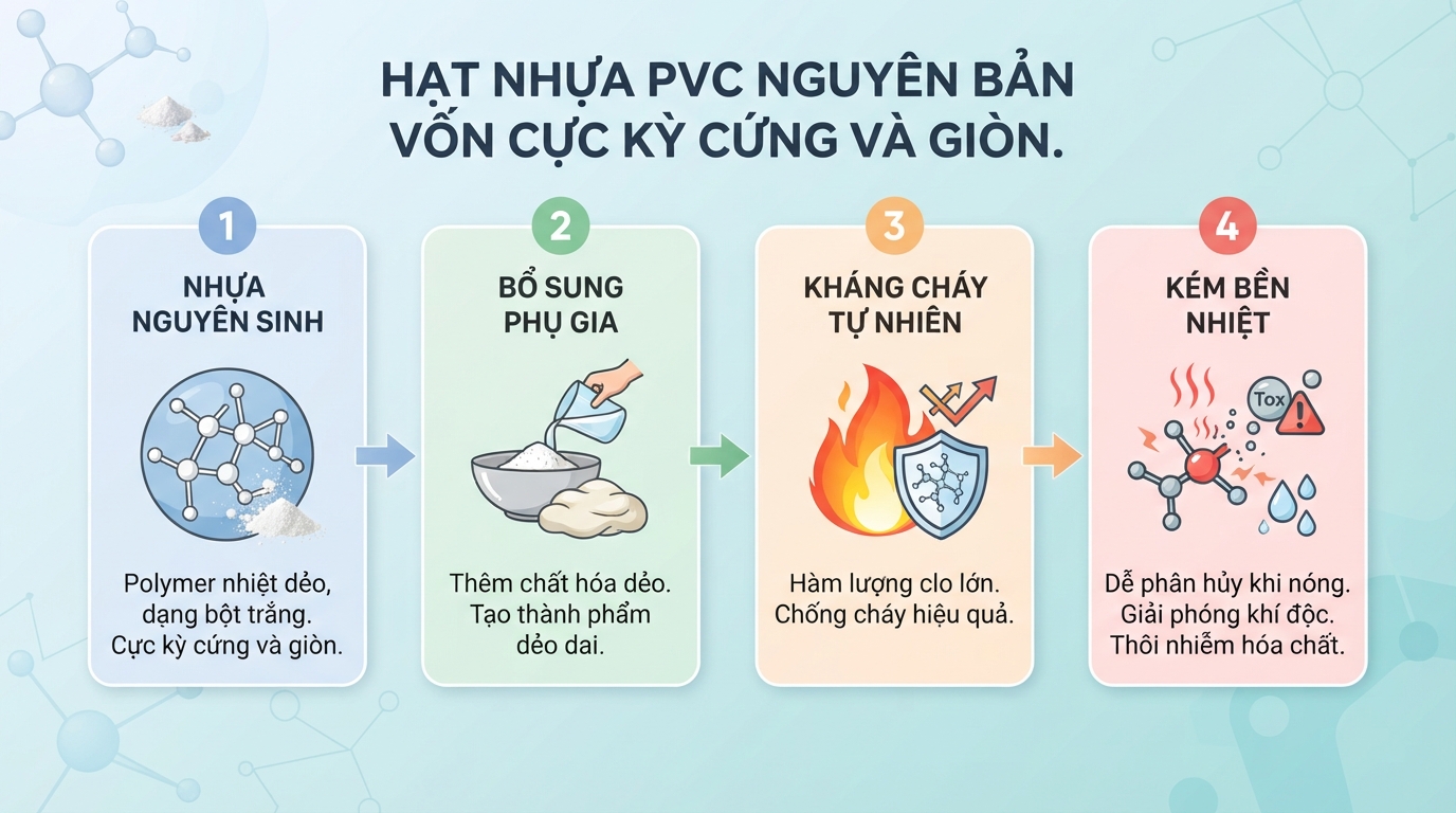 Nhựa PVC là gì? Chất liệu nhựa PVC có hại cho sức khỏe không?