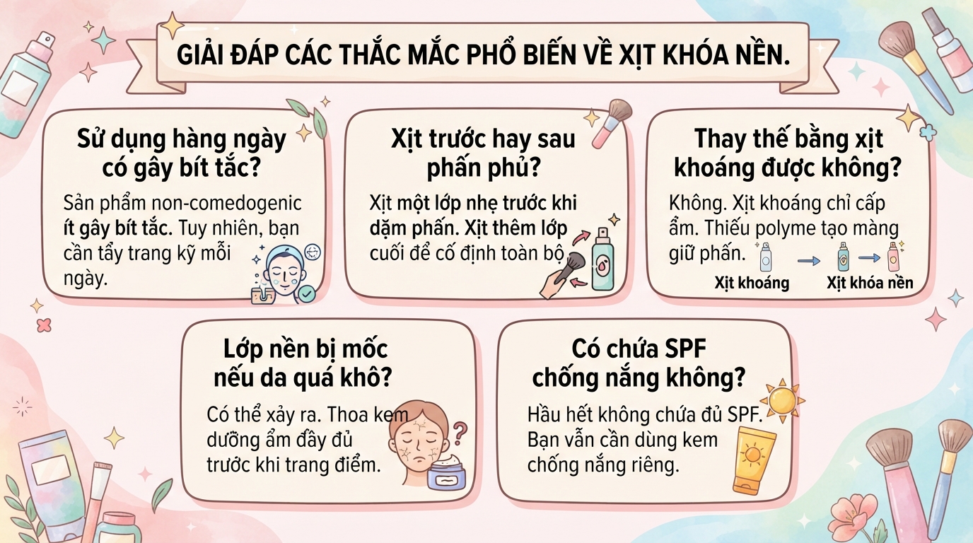 Xịt khóa nền là gì? Cách dùng đúng và lưu ý an toàn cho da