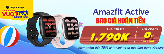 Đồng Hồ Thông Minh Amazfit Active 42.3mm - Giá Rẻ