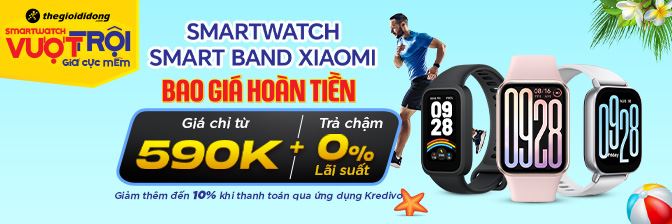 Smartwatch Xiaomi Mi Band Chính Hãng, Giá Rẻ, Mua Trả Chậm 0% Lãi Suất  - 05/2025