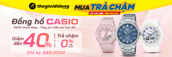 Đồng Hồ Casio Giảm Đến 60% Mẫu Mã Đa Dạng, Độ Bền Cao  - 11/2024